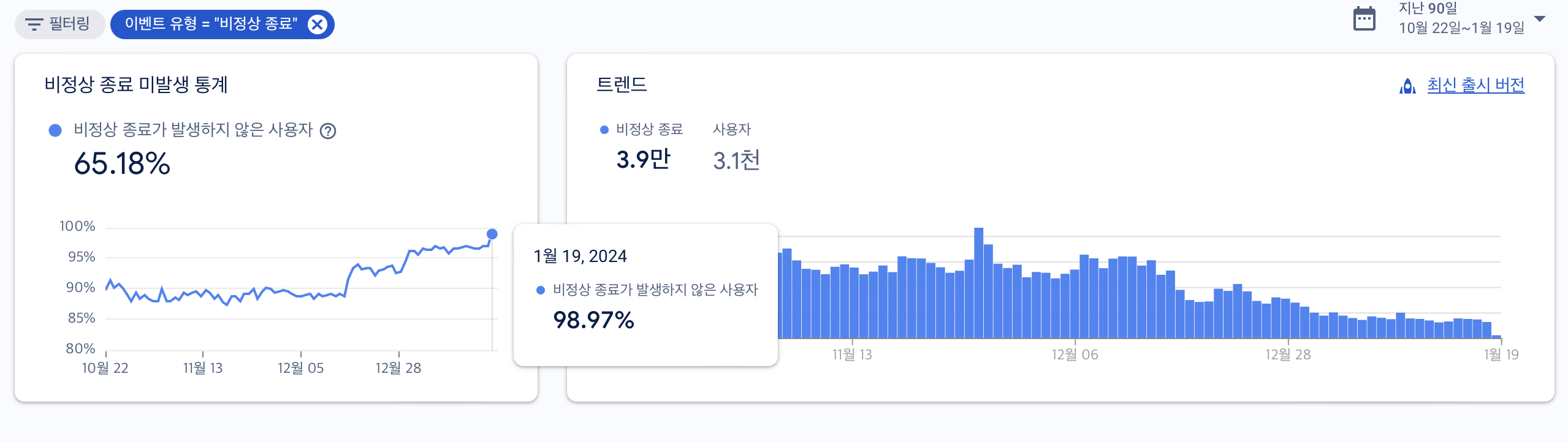 키보드 레이아웃 최적화 관련 스크린샷